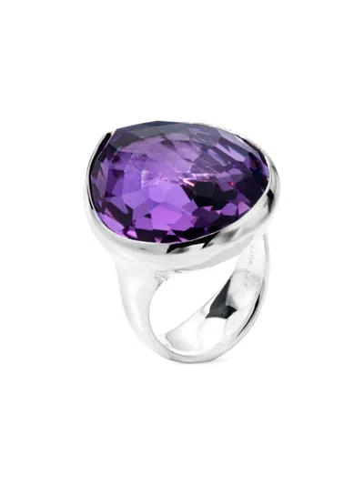 Ippolita Women's Rock Candy Sterling Silver & Amethyst Medium Teardrop Ring In Sedona