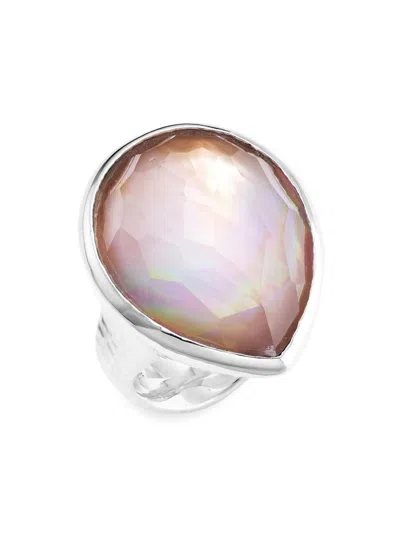 Ippolita Women's Rock Candy Sterling Silver & Gemstone Teardrop Ring In Brown Shell