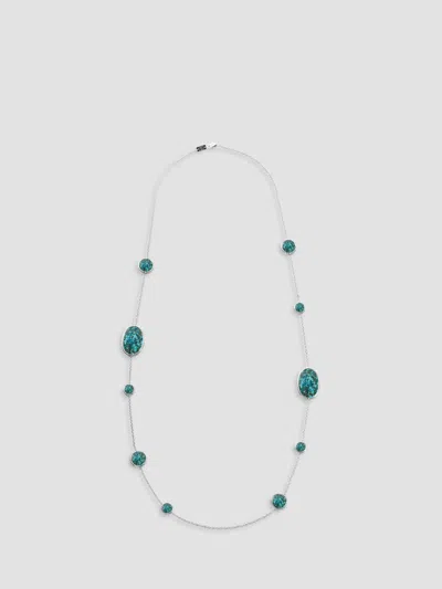 Ippolita Women's Rock Candy Sterling Silver, Bronze & Turquoise Long Necklace In Blue