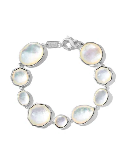 Ippolita Women's Rock Candy Sterling Silver, Rock Crystal & Mother-of-pearl Bracelet In Metallic