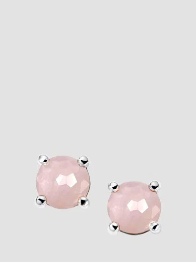 Ippolita Women's Rock Candy Sterling Silver, Rose Quartz & Mother-of-pearl Doublet Mini Stud Earrings In Pink