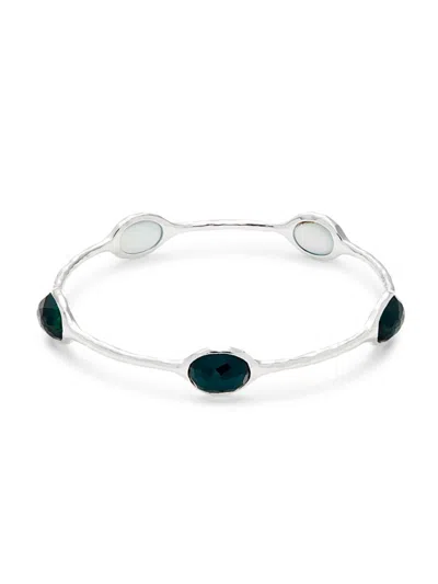 Ippolita Women's Sterling Silver, Rock Crystal & Mother Of Pearl Bangle