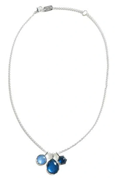 Ippolita Wonderland 3-stone Charm Necklace In Metallic