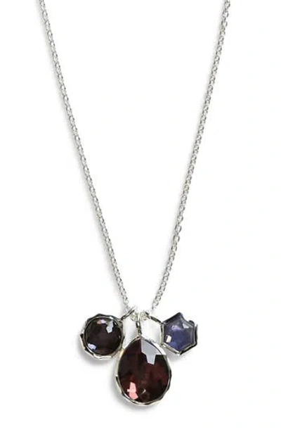 Ippolita Wonderland 3-stone Charm Necklace In Purple