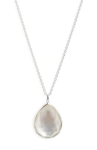 Ippolita Wonderland Large Teardrop Pendant Necklace In Metallic