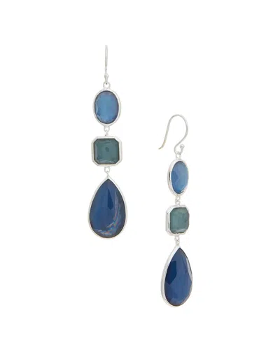 Ippolita Wonderland 3-stop Drop Earrings In Blue
