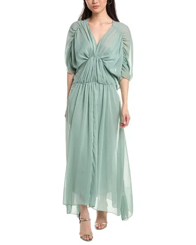 Ipponelli 3/4 Sleeve Maxi Dress In Green