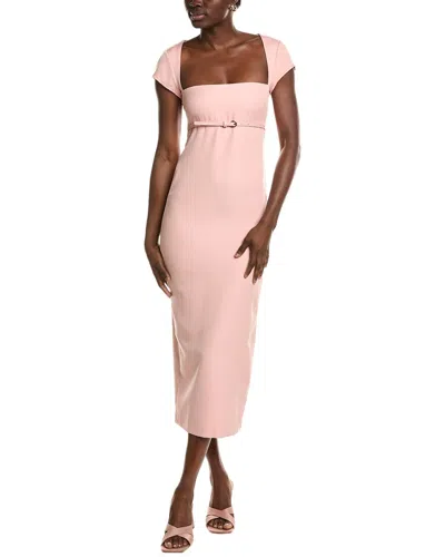Ipponelli Belted Maxi Dress In Pink