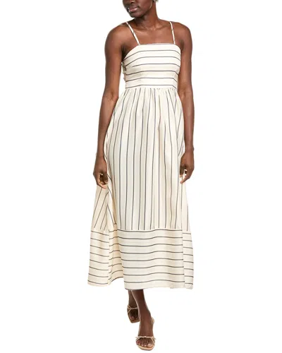 Ipponelli Cutout Maxi Dress In Beige