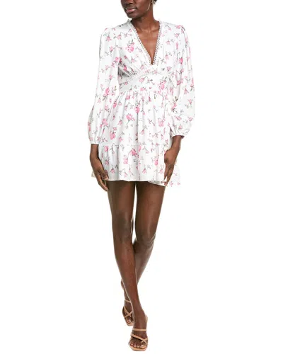 Ipponelli Floral Mini Dress In White