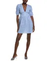 Ipponelli Gingham Mini Dress In Blue