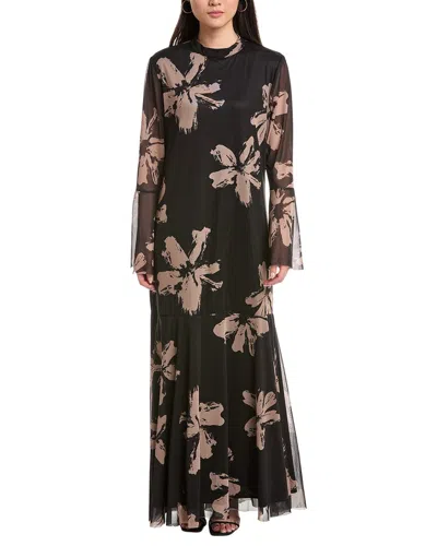 Ipponelli Long Sleeve Midi Dress In Black