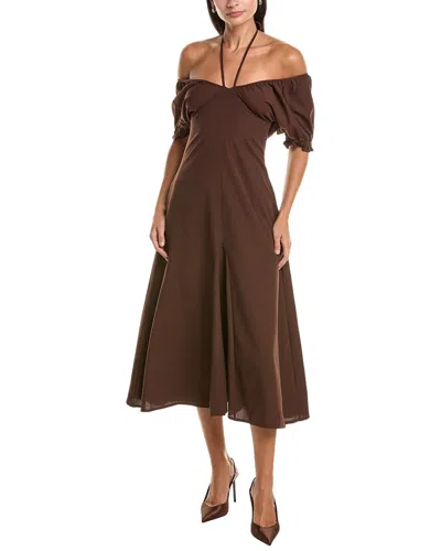Ipponelli Midi Dress In Brown