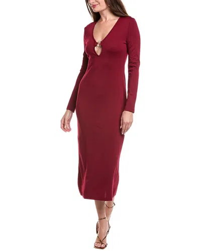 Ipponelli Midi Dress In Burgundy