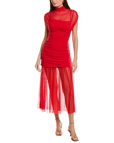 Ipponelli Midi Dress In Red