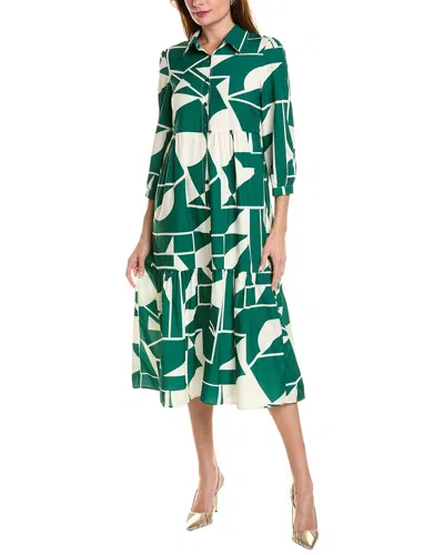 Ipponelli Midi Shirtdress In Green
