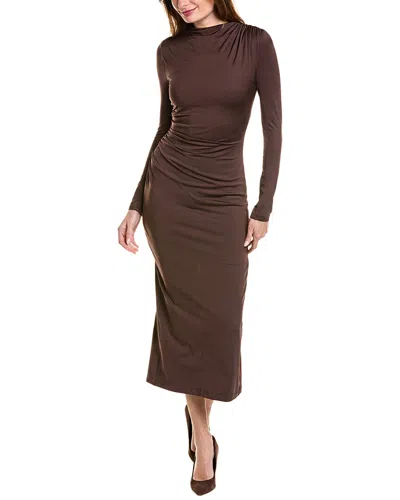 Ipponelli Mock Maxi Dress In Brown