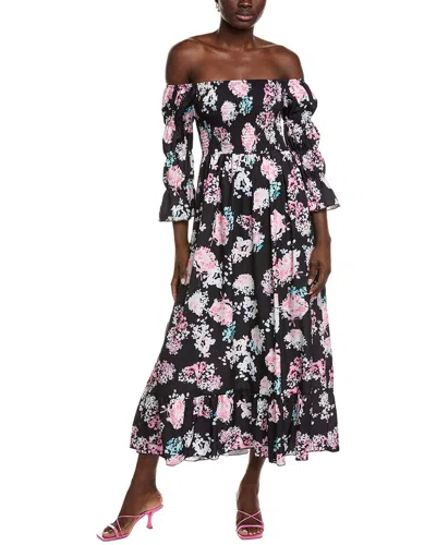 Ipponelli Off-the-shoulder Midi Dress In Multi