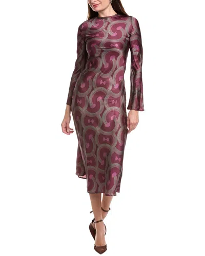 Ipponelli Printed Midi Dress In Multi