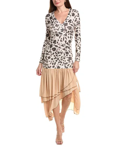 Ipponelli Printed Midi Dress In Multi