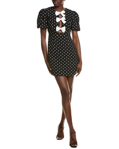 Ipponelli Puff Sleeve Mini Dress In Black