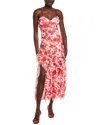 Ipponelli Ruffle Maxi Dress In Multi