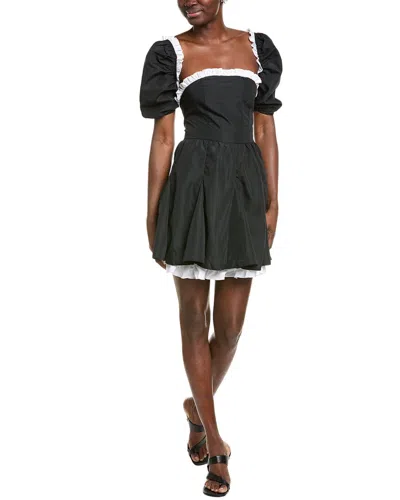 Ipponelli Ruffle Mini Dress In Black