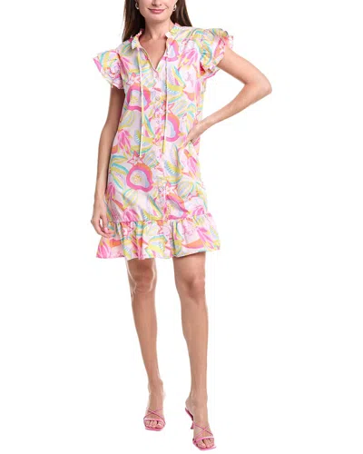 IPPONELLI IPPONELLI RUFFLE SLEEVE SHIRTDRESS