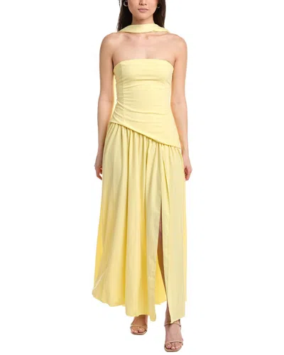 Ipponelli Sleeveless Maxi Dress In Yellow