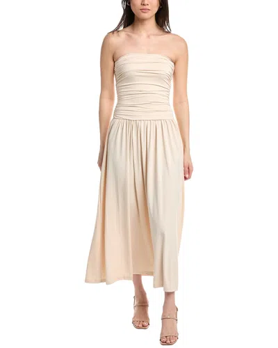 Ipponelli Off The Shoulder Maxi Dress In Neutral