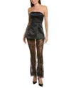 Ipponelli Solid Maxi Dress In Black