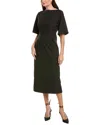 Ipponelli Solid Midi Dress In Black