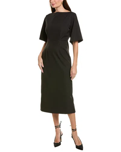 Ipponelli Solid Midi Dress In Black