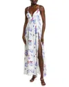 Ipponelli Tie Shoulder Maxi Dress In White