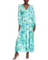 Ipponelli Tiered Midi Dress In Green