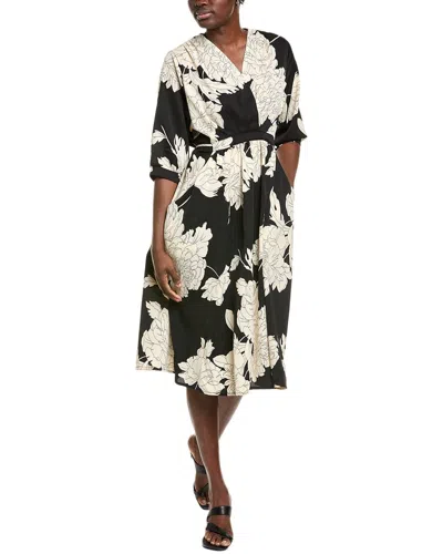 Ipponelli Tie-waist Midi Dress In Black