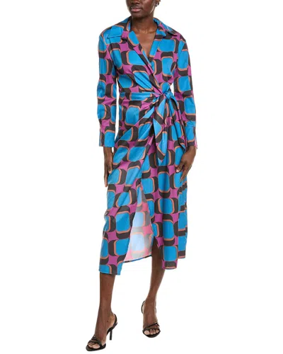 Ipponelli Wrap Dress In Blue
