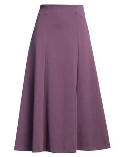Ira Walendy Woman Midi Skirt Mauve Size L Viscose, Polyamide, Elastane
