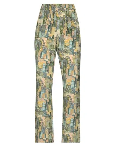 Ira Walendy Woman Pants Green Size S Silk