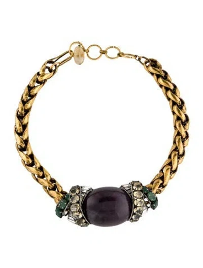 Pre-owned Iradj Moini Multi-stone Collar Necklace, 18"