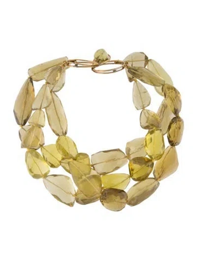 Pre-owned Iradj Moini Quartz Multistrand Necklace, 17.5"