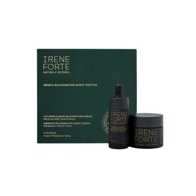 Irene Forte Irene's Rejuvenating Night Routine Kit (limited Edition) In Green