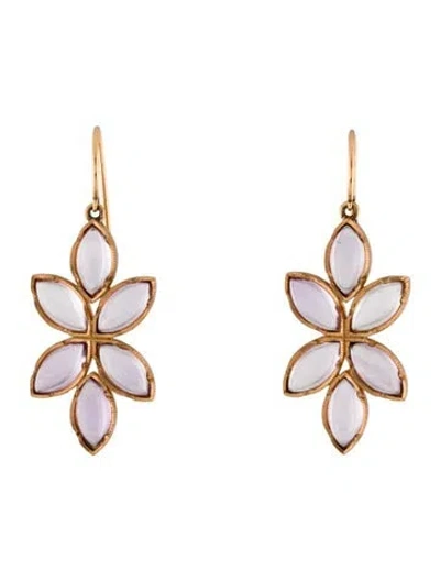 Pre-owned Irene Neuwirth 18k 13.79ctw Amethyst Dew Drop Earrings In Multi