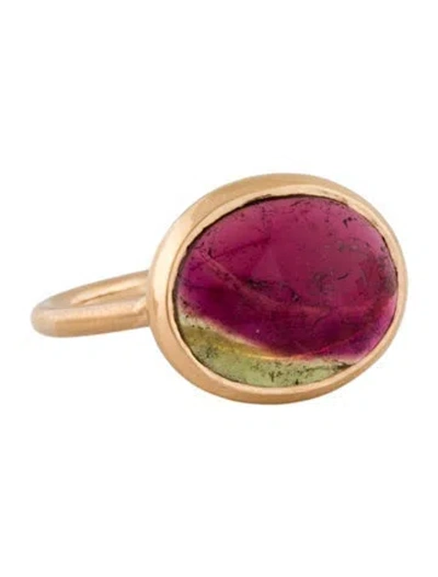 Pre-owned Irene Neuwirth 18k 4.37ctw Tourmaline Cocktail Ring In Multi