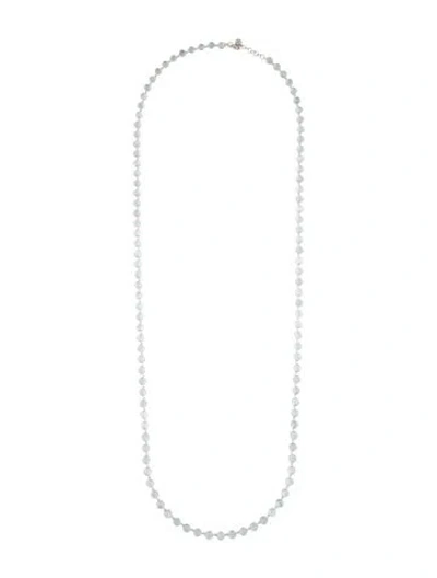 Pre-owned Irene Neuwirth 18k 85.47ctw Aquamarine Station Necklace, 37.25" In Multi