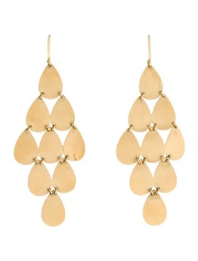 Pre-owned Irene Neuwirth 18k 9 Drop Chandelier Earrings In Multi