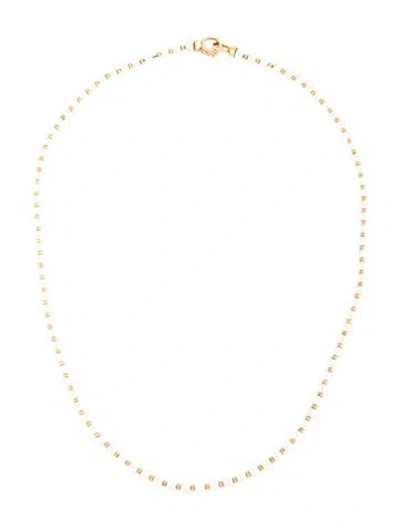 Pre-owned Irene Neuwirth 18k Cultured Akoya Pearl Petite Gumball Beaded Necklace, 16" In Multicolor