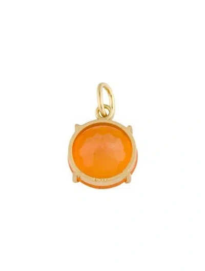 Pre-owned Irene Neuwirth 18k Fire Opal Pendant In Multi