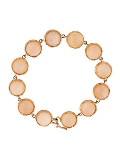 Pre-owned Irene Neuwirth 18k Moonstone Medium Classic Bracelet, 7.25" In Multi