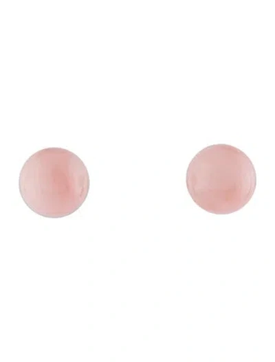 Pre-owned Irene Neuwirth 18k Opal Large Gumball Stud Earrings In Multicolor